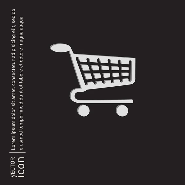 Boutique en ligne, icône du shopping — Image vectorielle