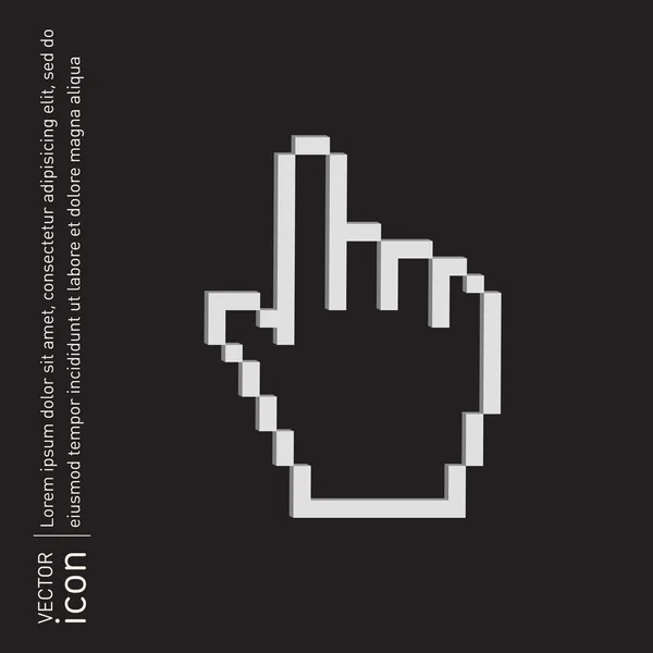 Muis handje-cursor — Stockvector