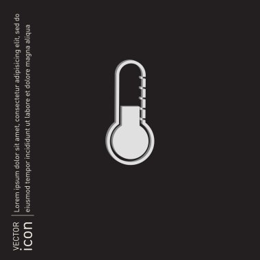 Termometre simgesi. sıcaklık sembolü