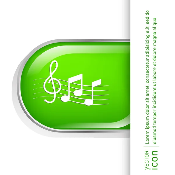 Musical notes  icon — Stock Vector