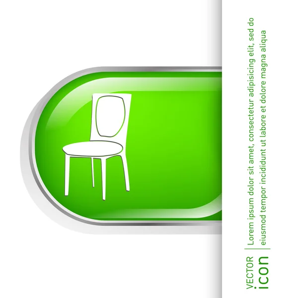 Chair icon. interior sign — Stock Vector