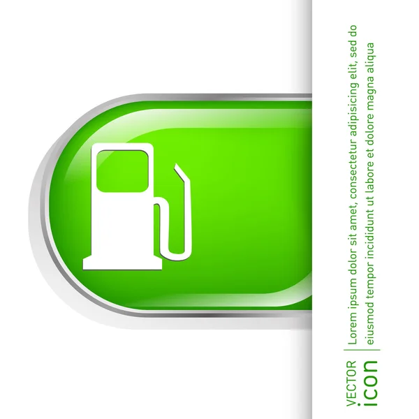 Gas station. Pictogram benzine en brandstof — Stockvector