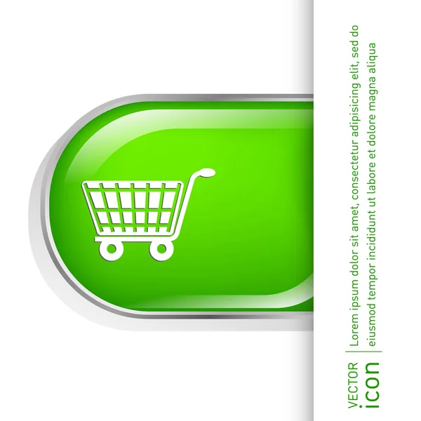 Kar, online winkel pictogram — Stockvector