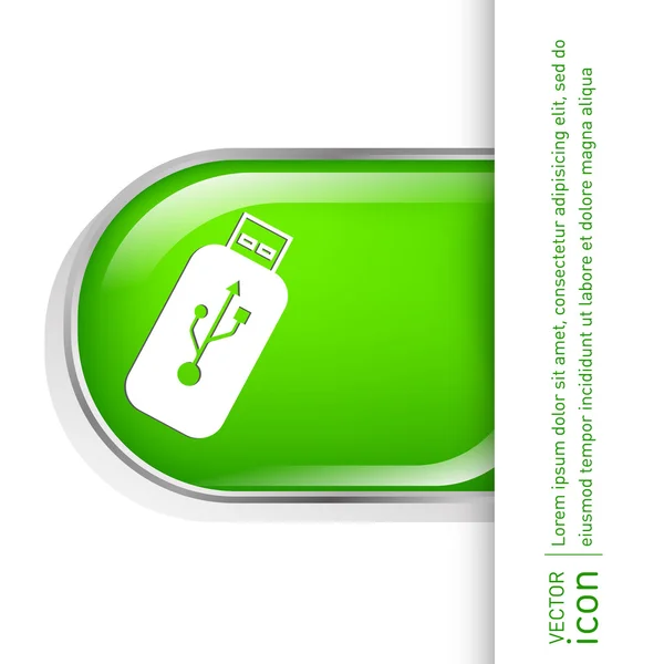 Icône flash USB — Image vectorielle