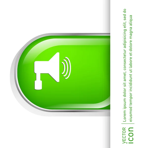 Loudspeaker sign, Volume on icon — Stock Vector