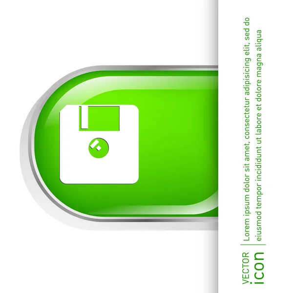Disquete, icono de disquete — Vector de stock