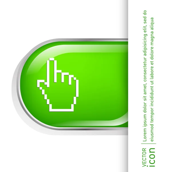 Icono del cursor de mano del ratón — Vector de stock