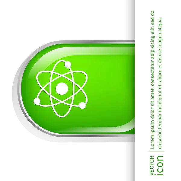 Atom, molecule,  chemistry icon — Stock Vector