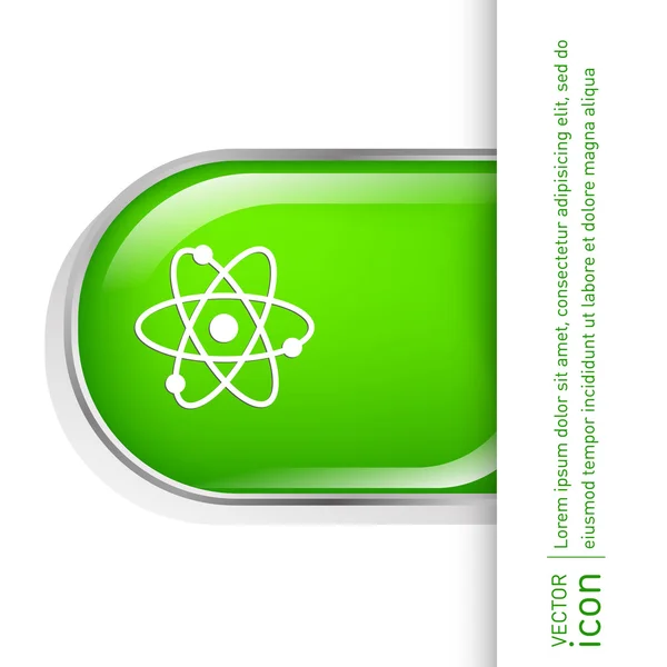 Atom, cząsteczka ikona — Wektor stockowy