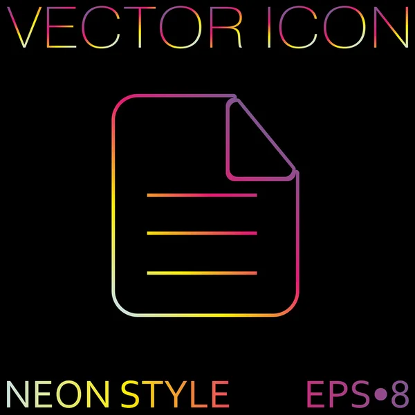 Pappersark ikon — Stock vektor