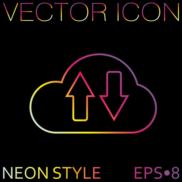 Ikona stahování souborů — Stockový vektor