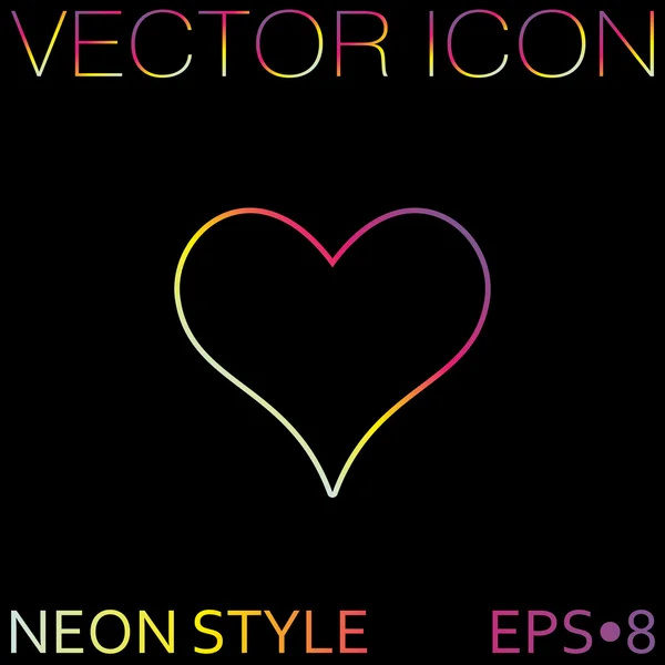 Corazón, icono de San Valentín — Vector de stock