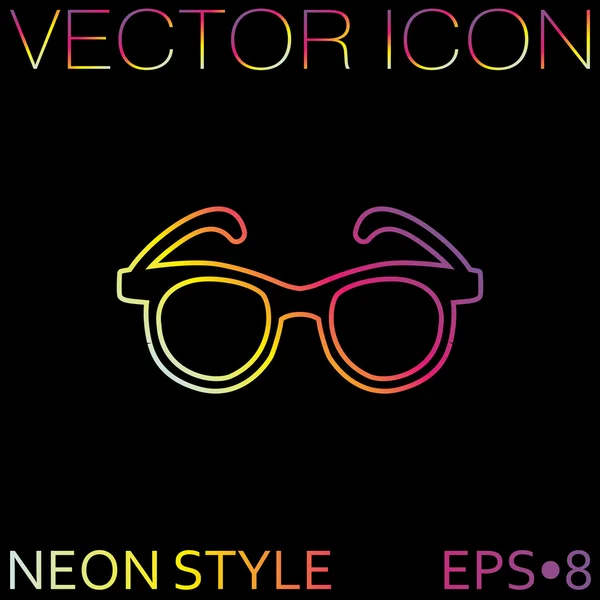 Gafas, icono de la vista — Vector de stock