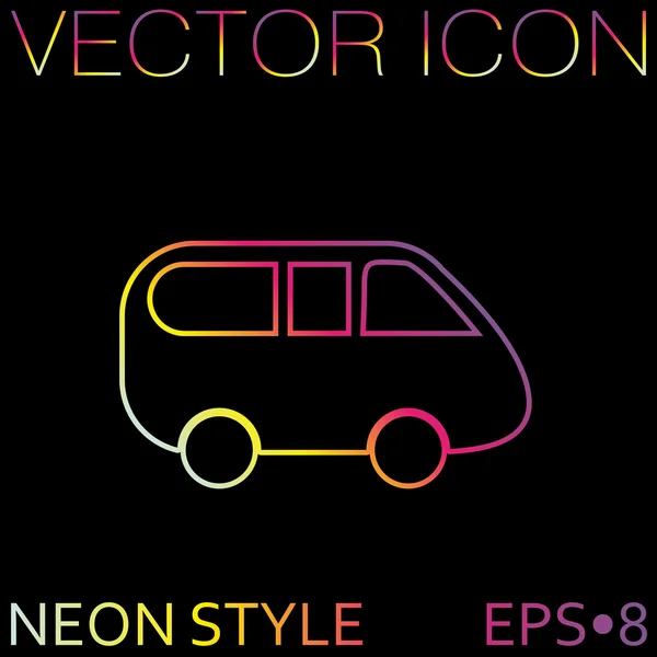 Icono del coche. transporte . — Vector de stock