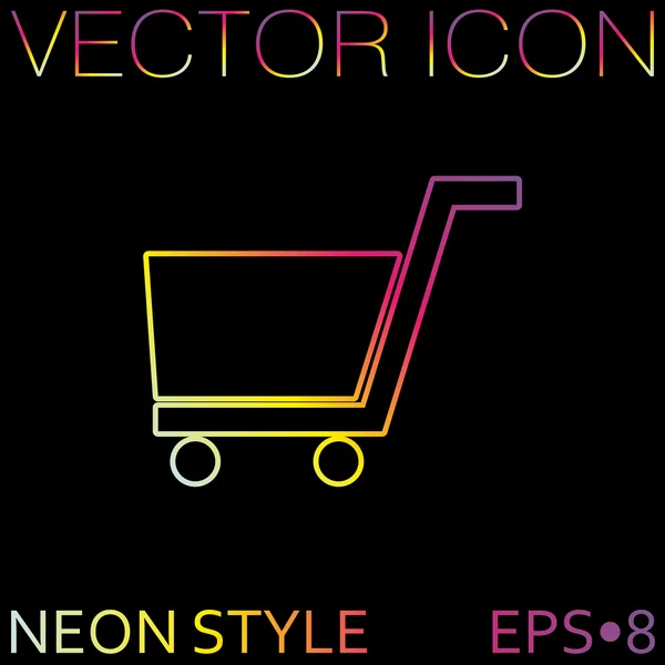 Online winkel, winkelen pictogram — Stockvector