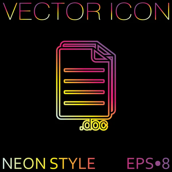 Dokumentum ikon, papírlap — Stock Vector