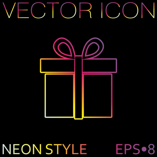 Gift box icon — Stock Vector