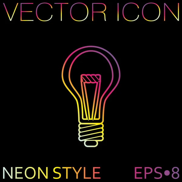 Lightbulb, ideas icon — Stock Vector