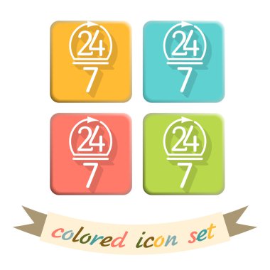 24 saat, 7 gün simgesi ayarla