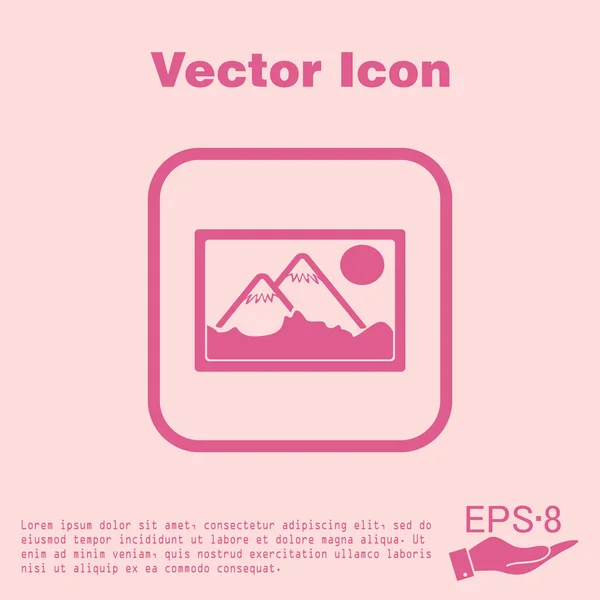 Obrázek, obrázek ikony — Stockový vektor