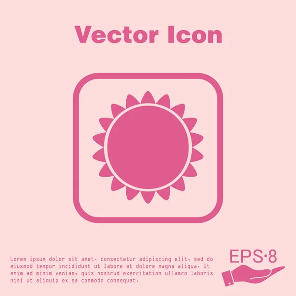 Ikona sun počasí — Stockový vektor