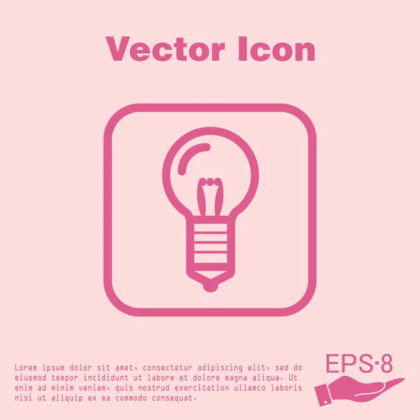 Icon of electric light — Stock Vector