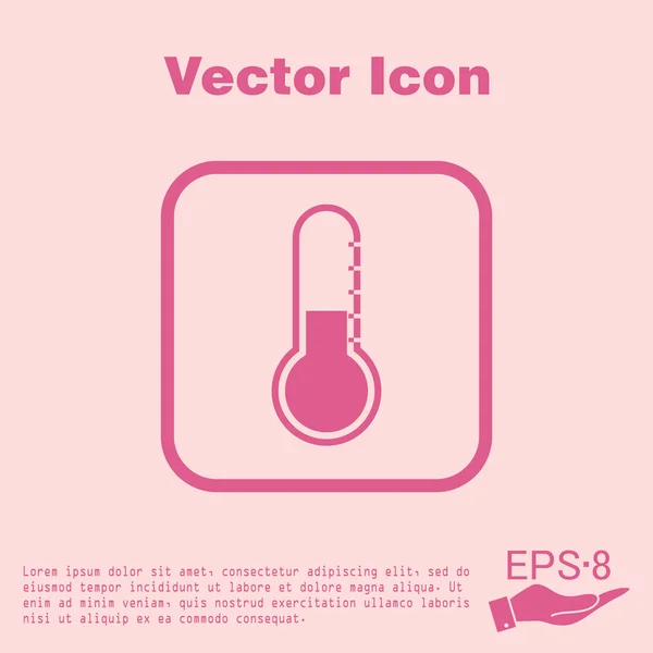 Ícone do termómetro. símbolo de temperatura — Vetor de Stock