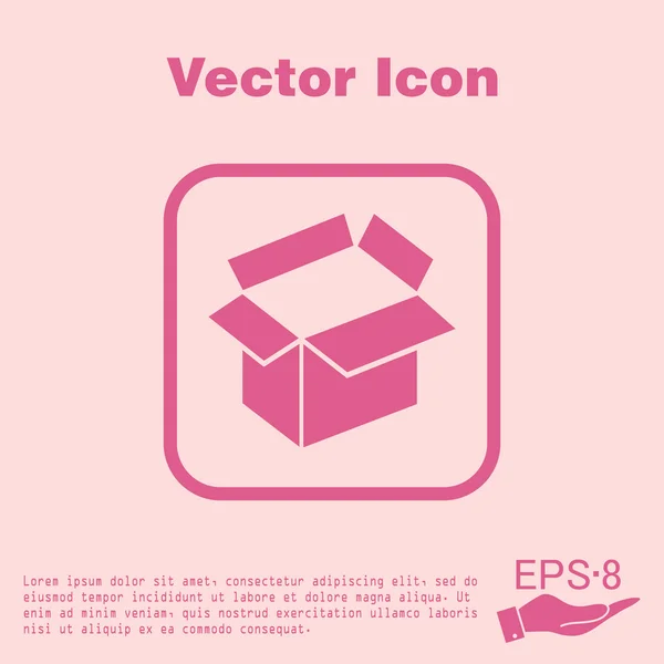 Otevřel krabici — Stockový vektor