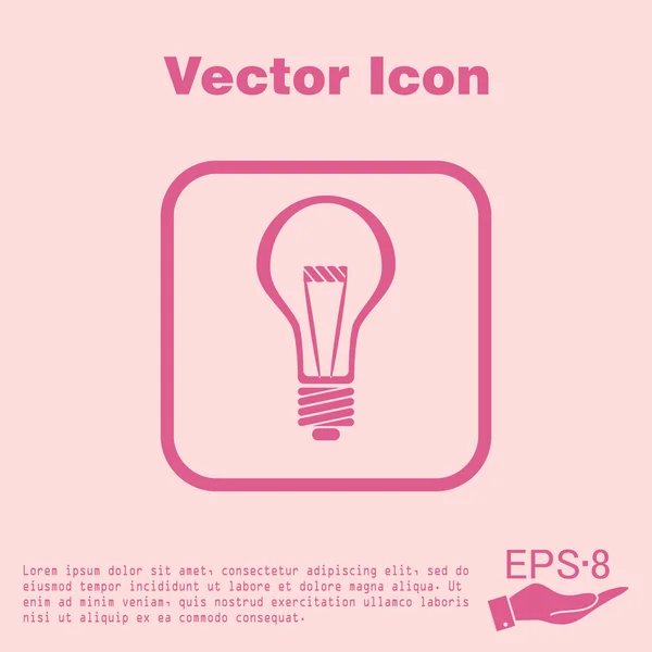 Icon of electric light — Stock Vector