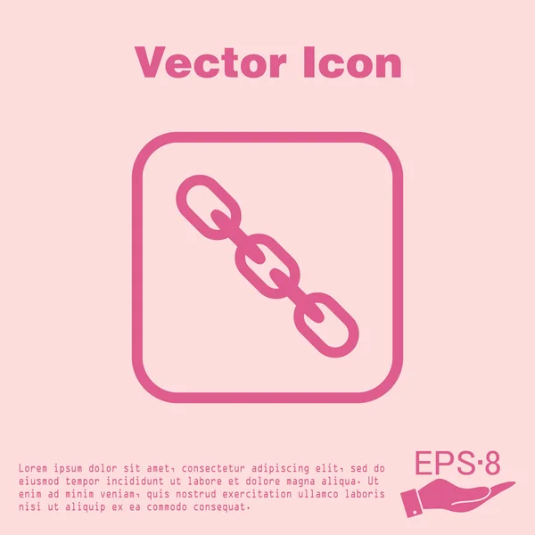 Linkek, lánc ikont — Stock Vector