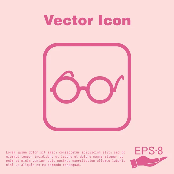Brýle, pohled ikonu — Stockový vektor