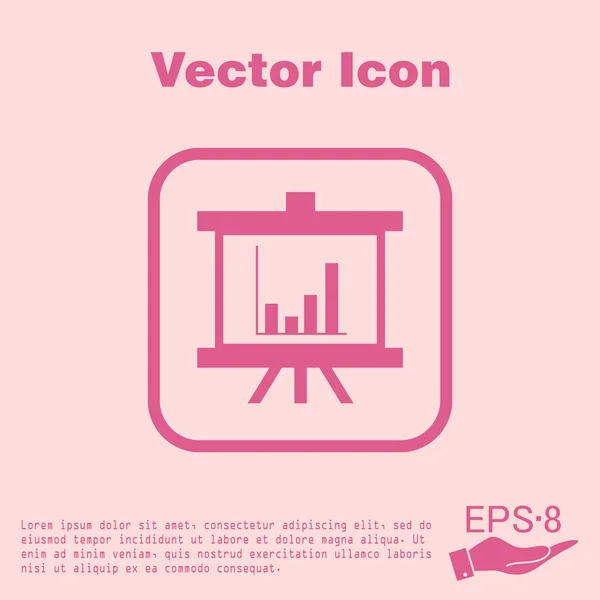 Præsentationsgrafik. Erhvervsikon – Stock-vektor