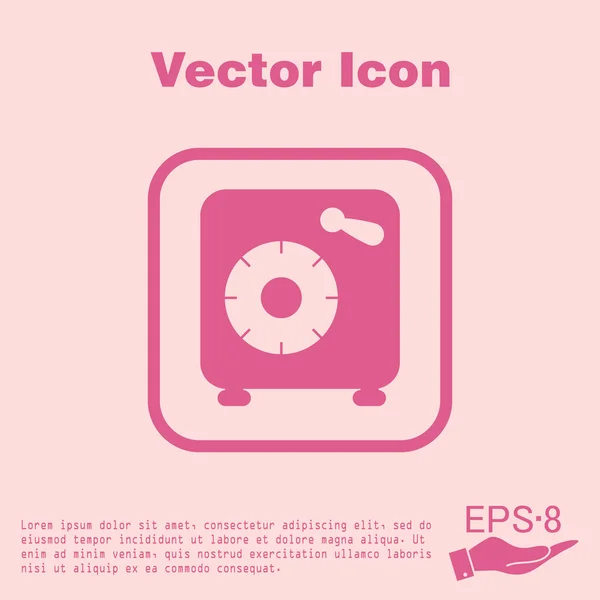 Bank vault, finance icon — Stock Vector