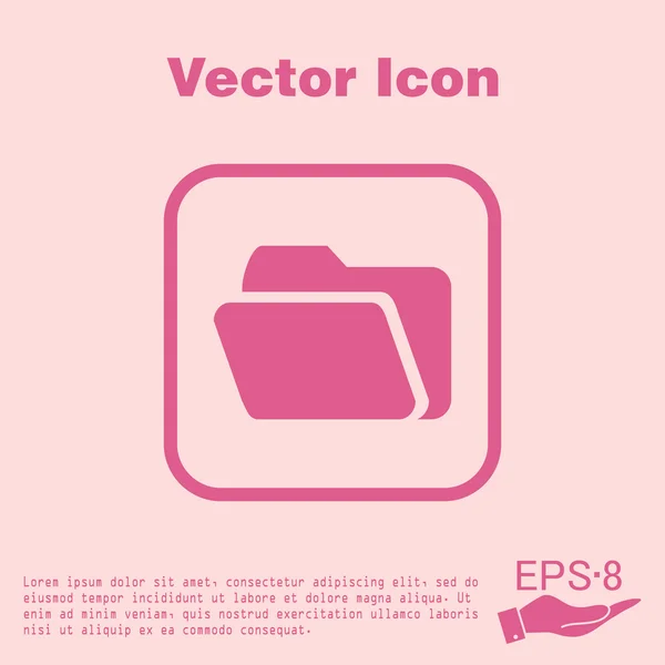 Folder for documents icon — Stock Vector