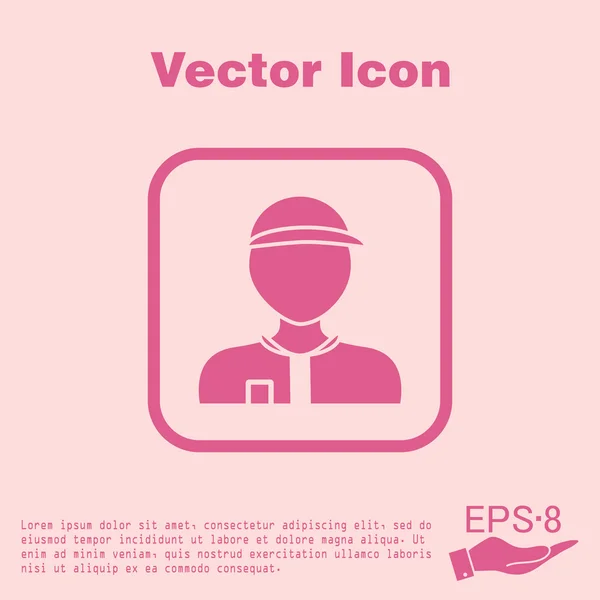 Man, male, worker icon — Stock Vector