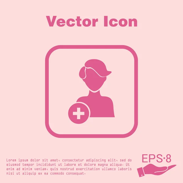 Lägg till vän avatar — Stock vektor