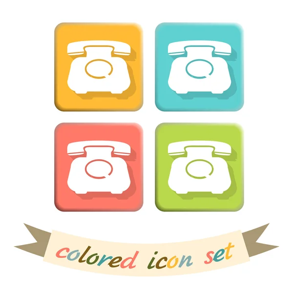 Klassieke retro telefoon — Stockvector