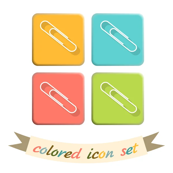 Paper clip icon — Stock Vector