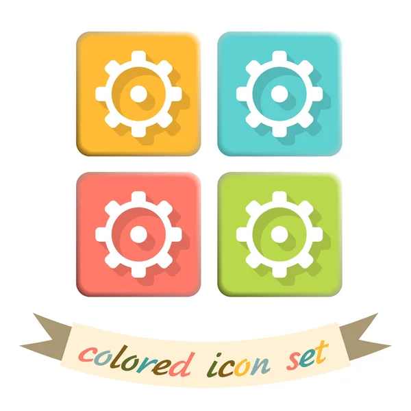 Settings, cogwheel icon — Stock Vector
