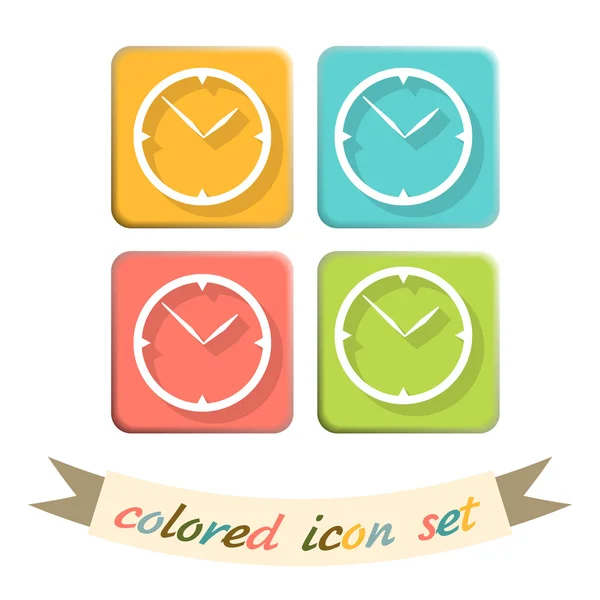 Clock, Icon of watch — Stock Vector