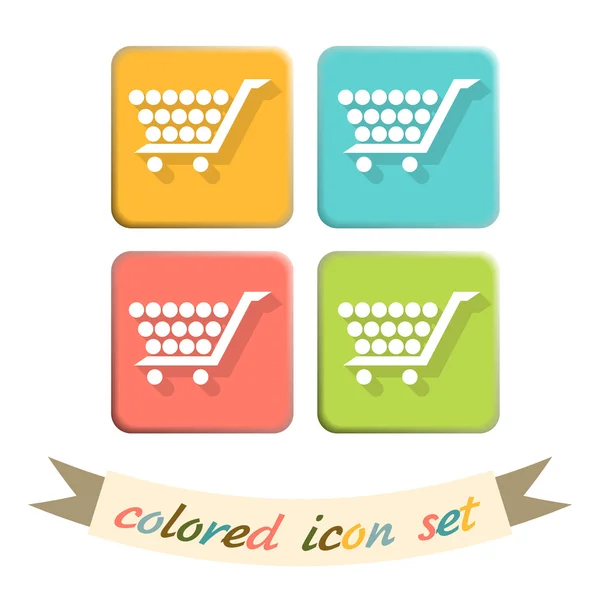 Online-Shop, Shopping Icon Set — Stockvektor