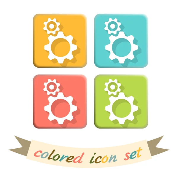 Settings, cogwheel icon — Stock Vector