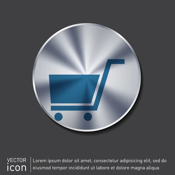 Icono de compras en línea — Vector de stock