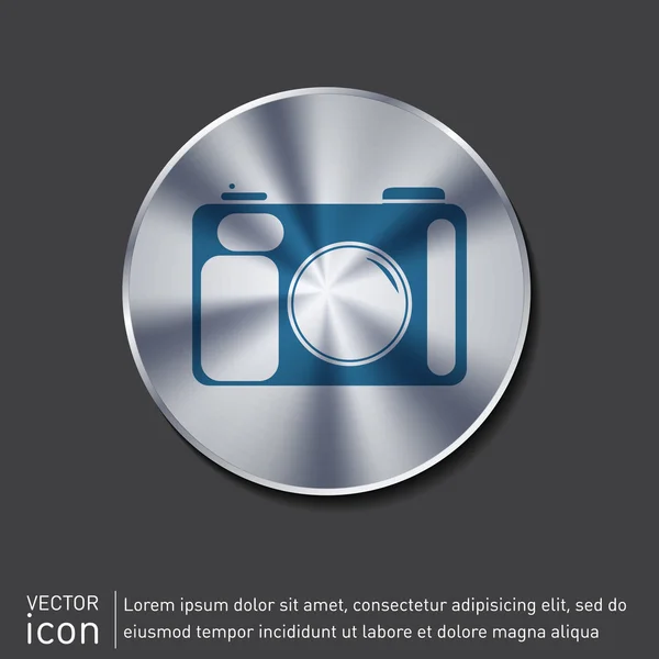 Icono de cámara fotográfica — Vector de stock