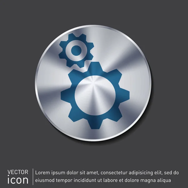 Cogwheels, icono de configuración — Vector de stock