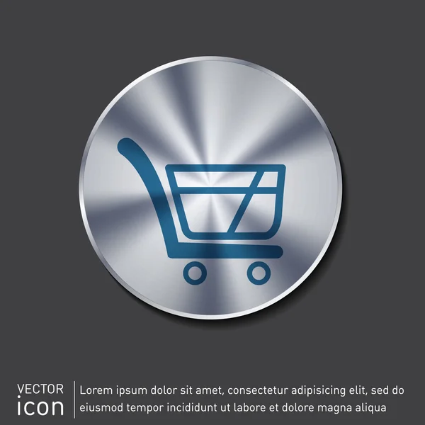 Online winkel, winkelen pictogram — Stockvector