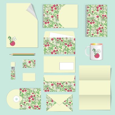 Kurumsal kimlik. ileti örneği şablon tasarımı