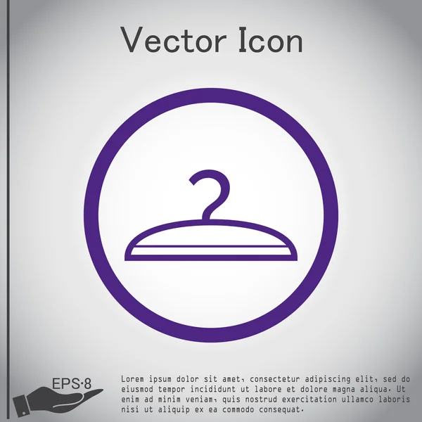 Mode, Hanger pictogram — Stockvector