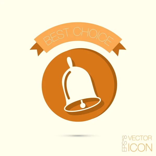 Bell, eerste school bel pictogram — Stockvector