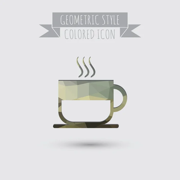 Taza de signo de bebida caliente — Vector de stock